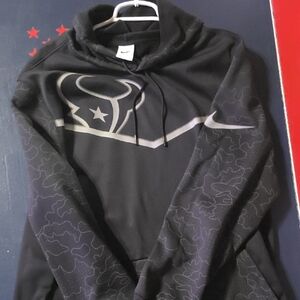 Nike Black Texans Logo Hoodie